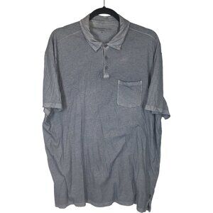 John Varvatos Men's XL Polo With Pocket Short Sleeve Grey